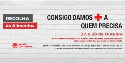 Nova recolha de alimentos em parceria com a Miss&atilde;o Continente, nos dias  27 e 28 de Outubro